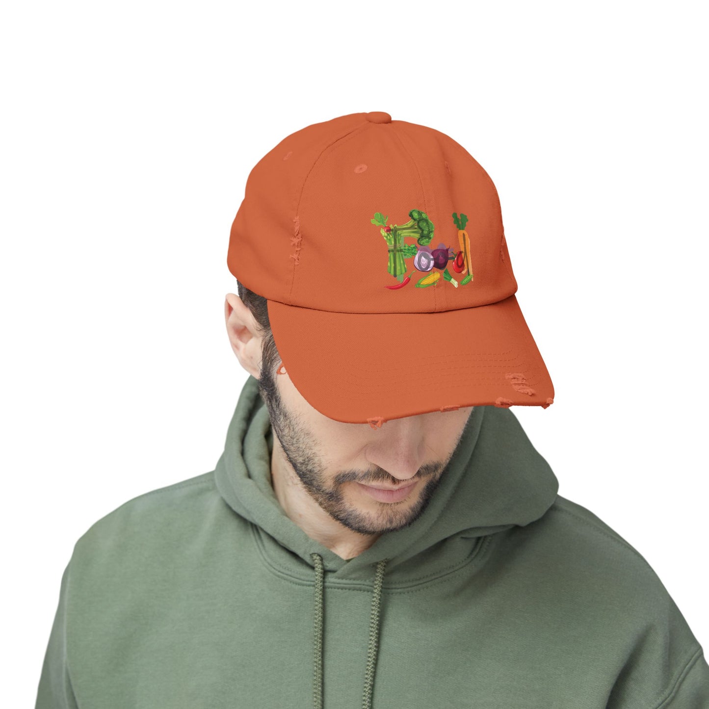 Food Vegetables Unisex Distressed Cap