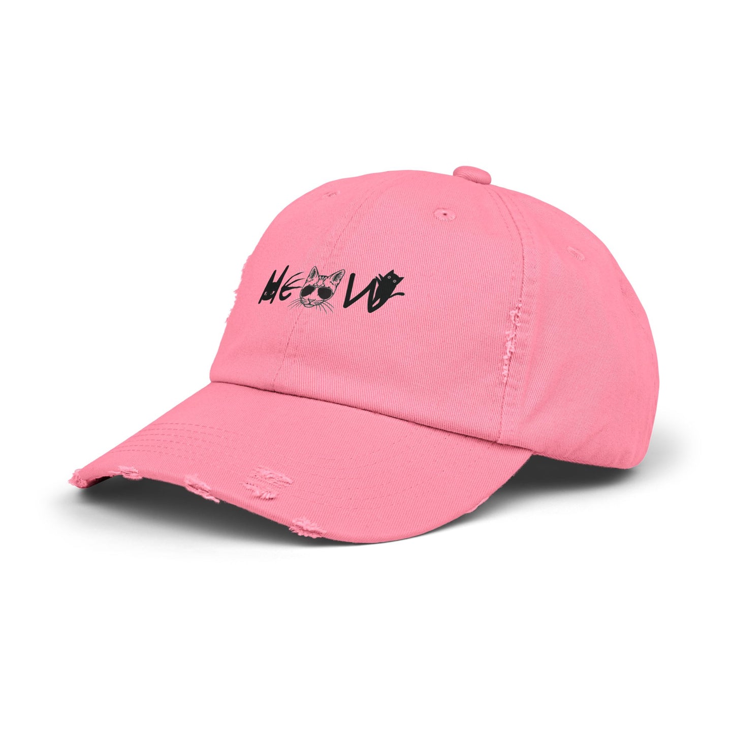 Meow Distressed Cap