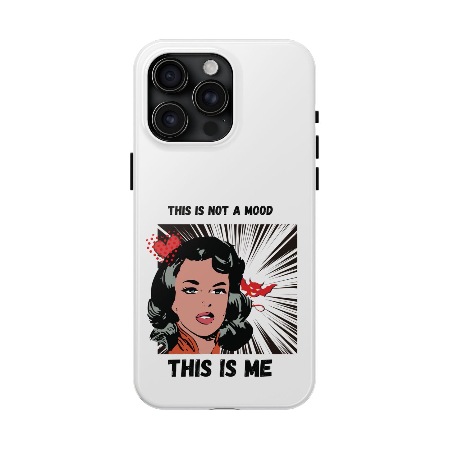 This is Not a Mood Tough Phone Cases, iPhone & Samsung cases, wireless charging, attitude, snarky, fun, gifts for women, gifts for friends