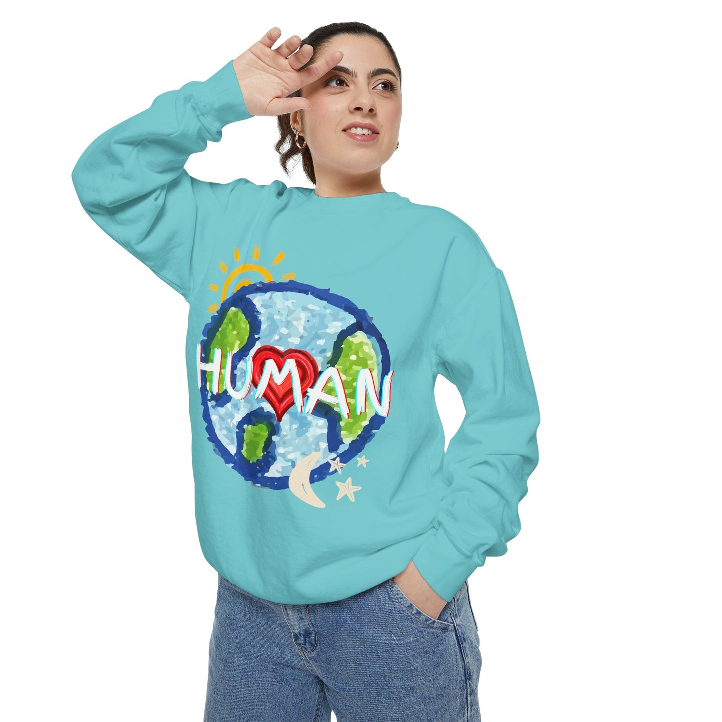 Human World Graphic Unisex Sweatshirt