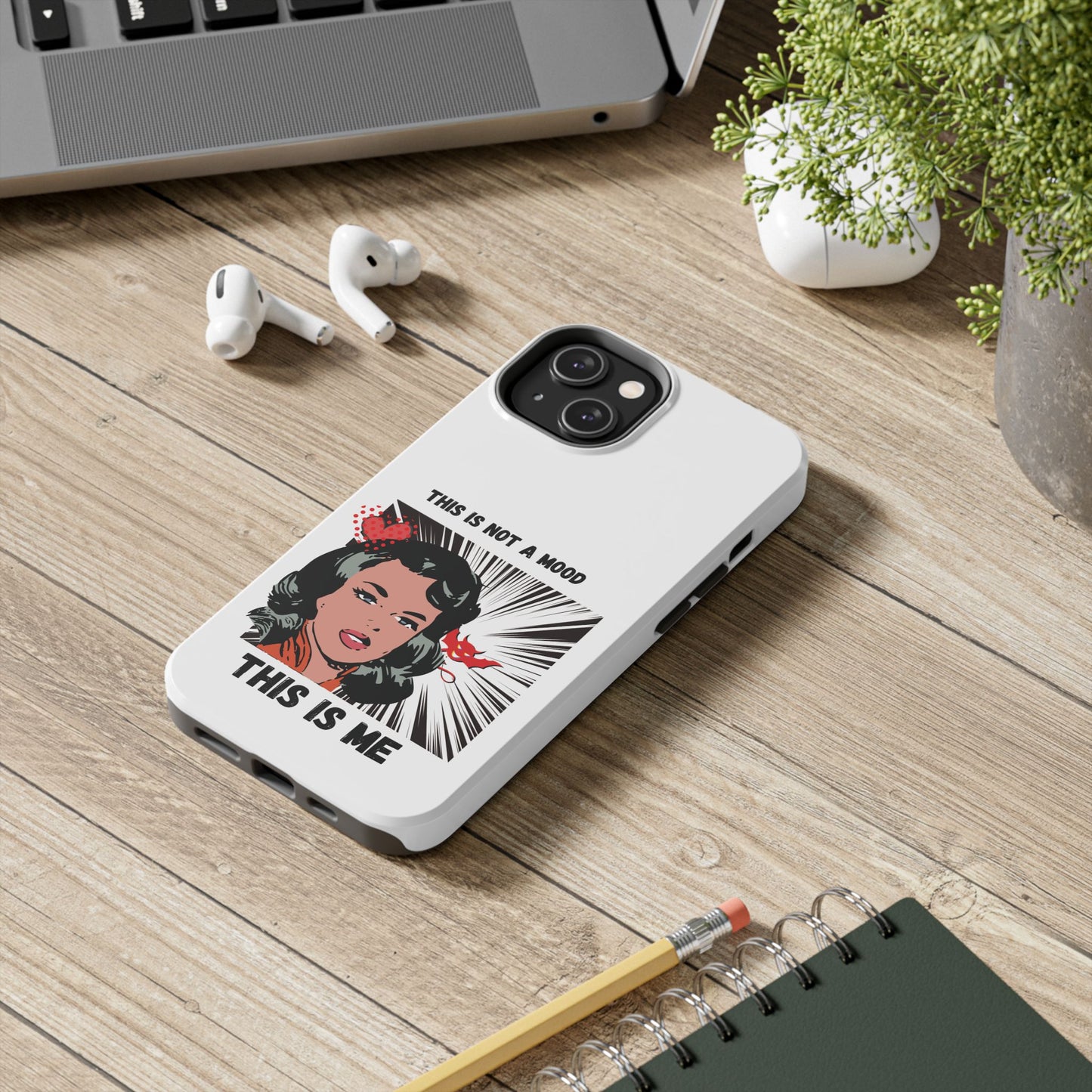 This is Not a Mood Tough Phone Cases, iPhone & Samsung cases, wireless charging, attitude, snarky, fun, gifts for women, gifts for friends