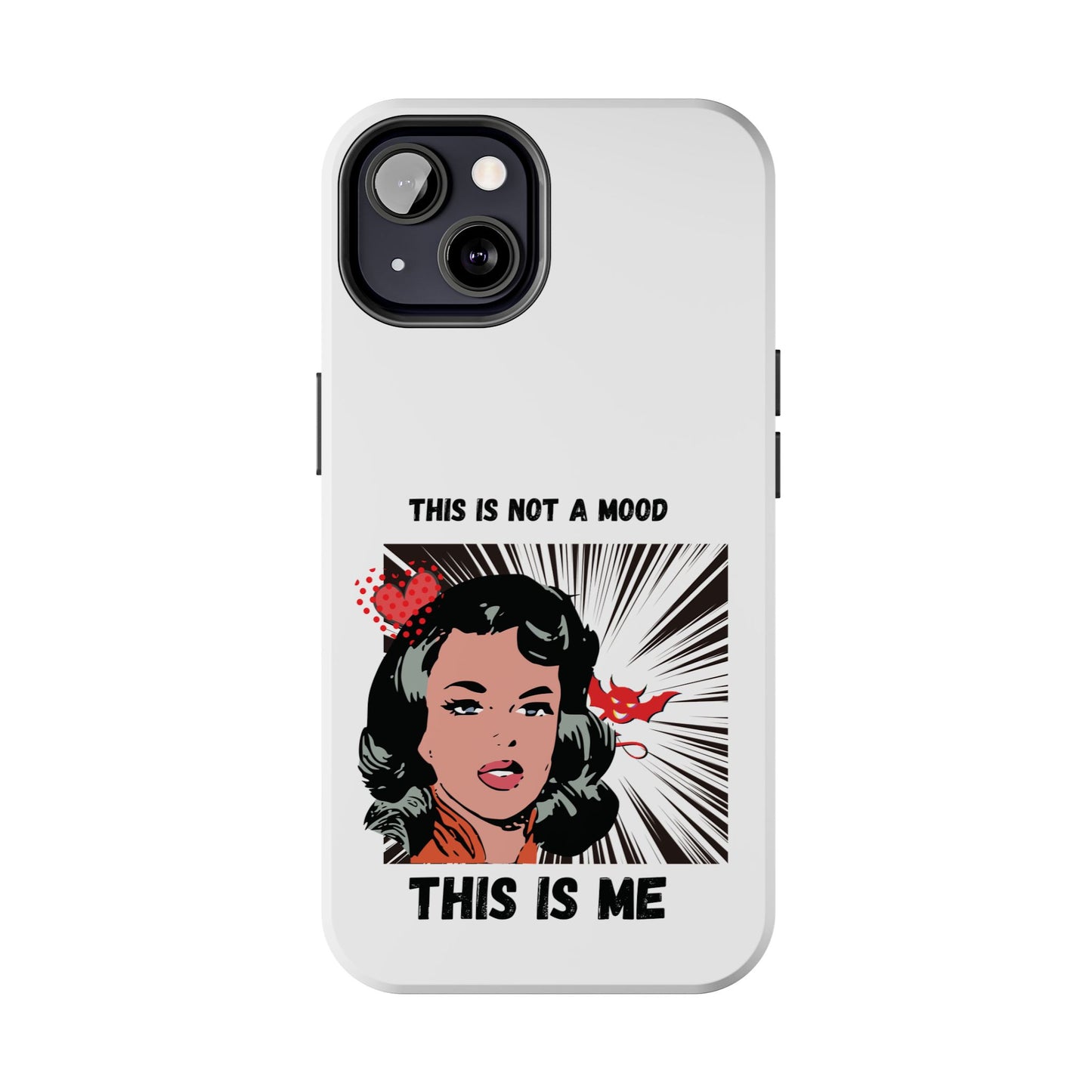 This is Not a Mood Tough Phone Cases, iPhone & Samsung cases, wireless charging, attitude, snarky, fun, gifts for women, gifts for friends