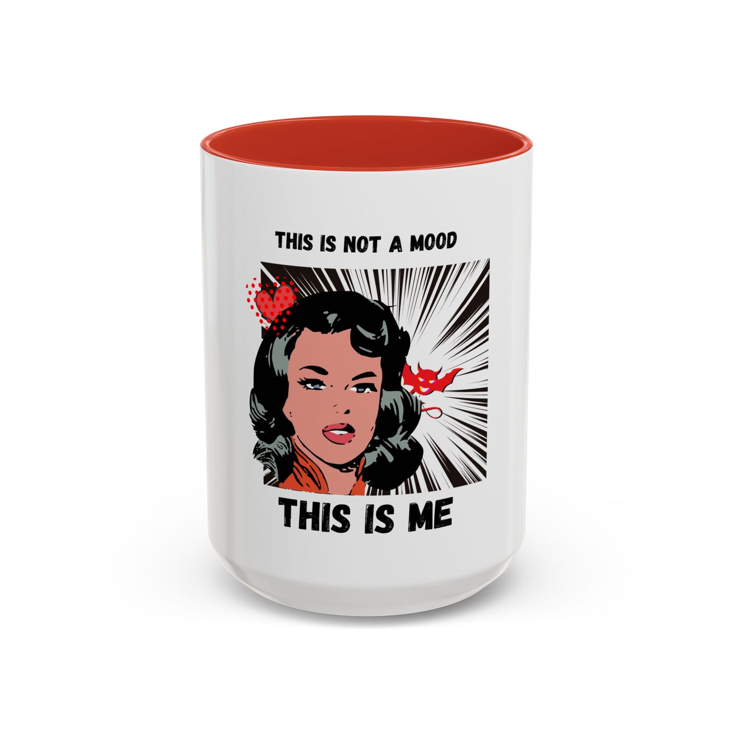 This Is Not A Mood Funny Coffee Mug -Gifts For Women, Friends, Ceramic, BPA-Free