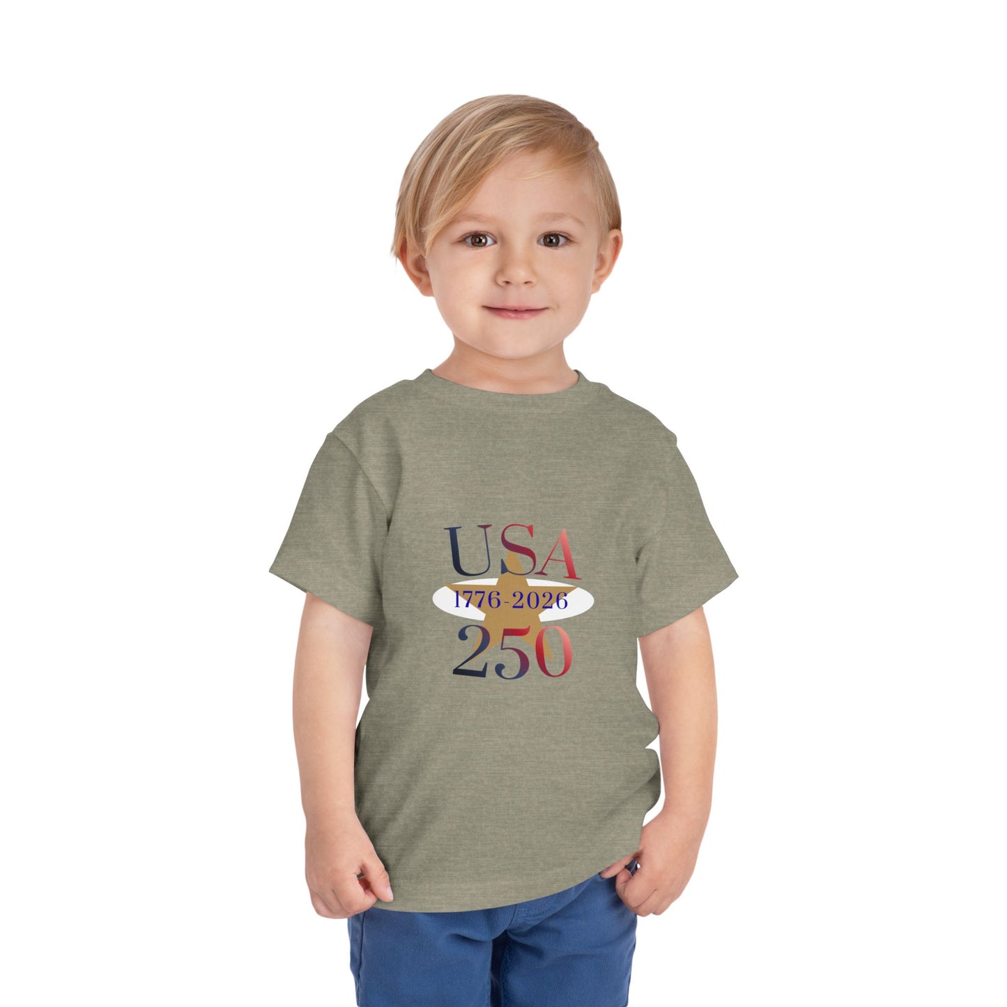 Toddler Tee - USA 250 1776-2026 Patriotic Independence Day Shirt
