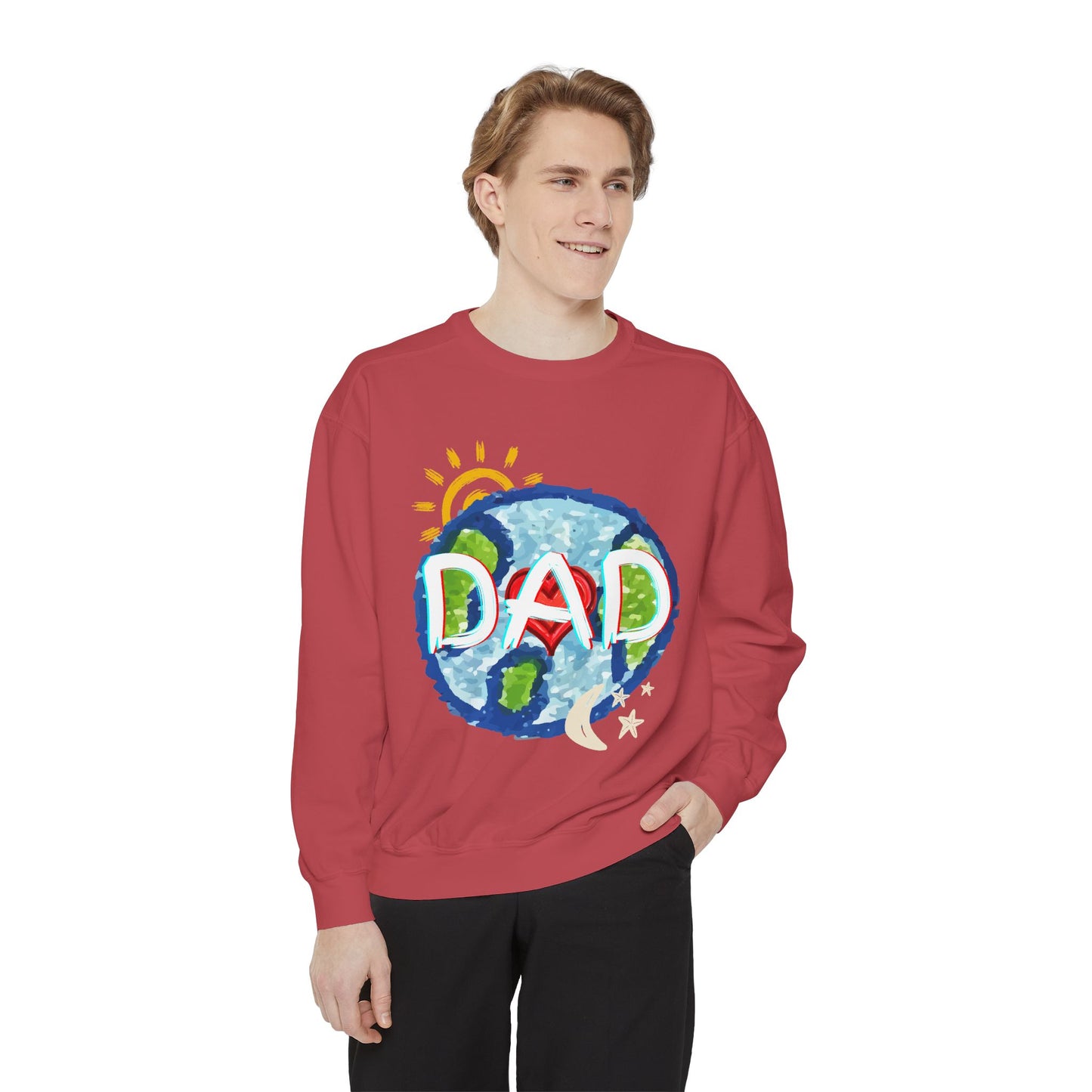 Dad's World Graphic Unisex Sweatshirt for Father's Day