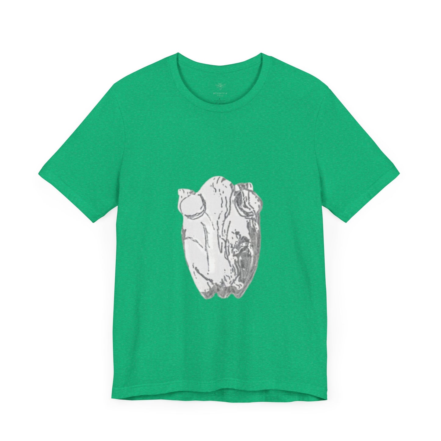 White Frog Unisex Tee - Nature and Animals Gender Neutral T-Shirt