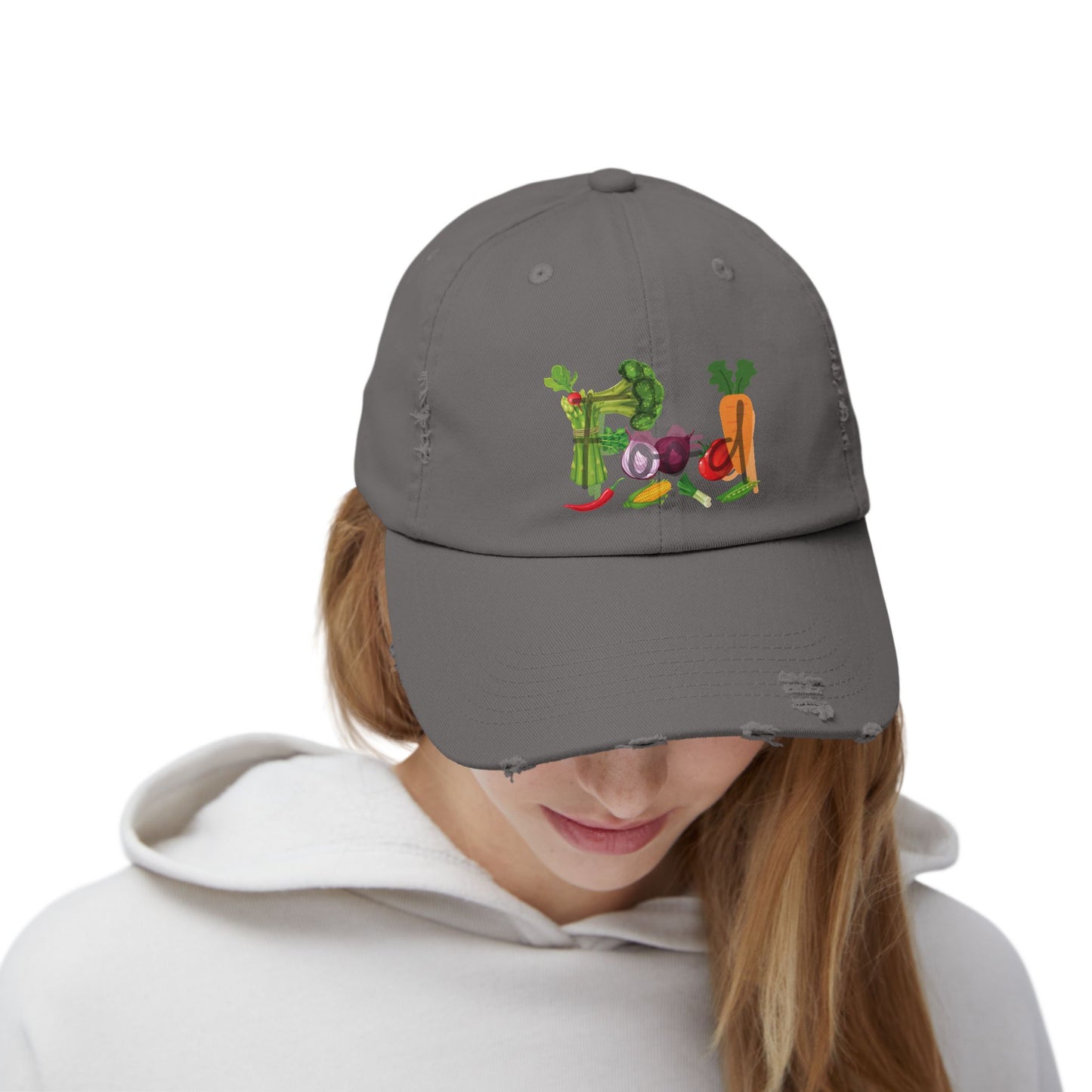 Food Vegetables Unisex Distressed Cap