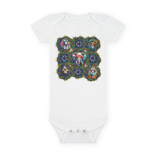 Wild & Cool Creatures Onesie® Organic Baby Bodysuit, 100 percent cotton, gender neutral, gift, boys, girls, birthday, baby shower, Christmas