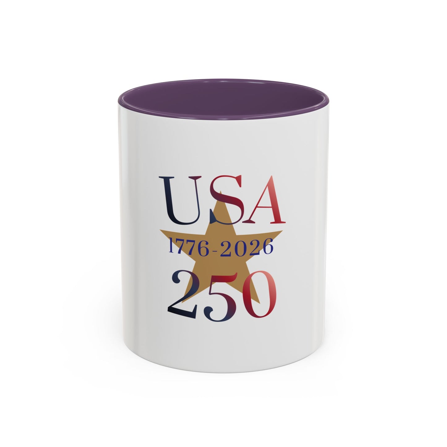 USA 250th Anniversary 1776 Accent Coffee Mug (11/15 oz)