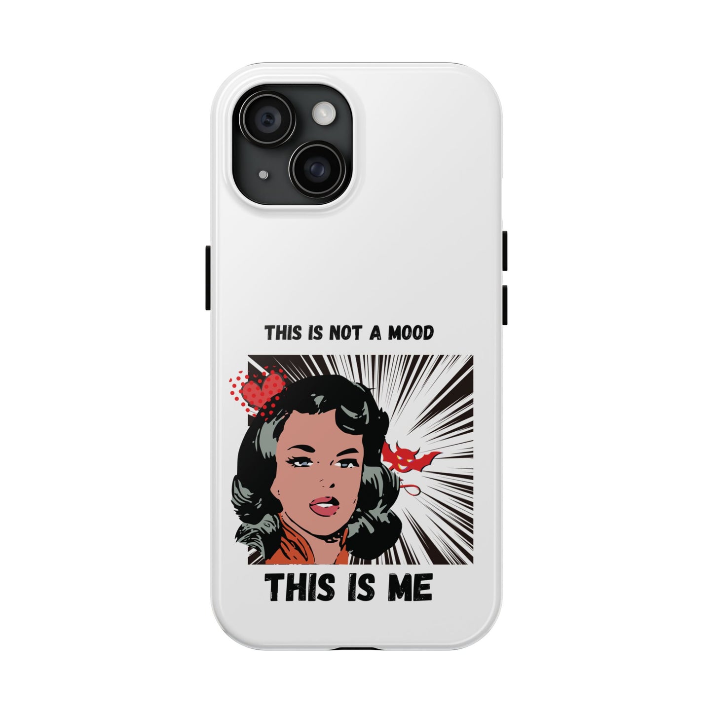 This is Not a Mood Tough Phone Cases, iPhone & Samsung cases, wireless charging, attitude, snarky, fun, gifts for women, gifts for friends