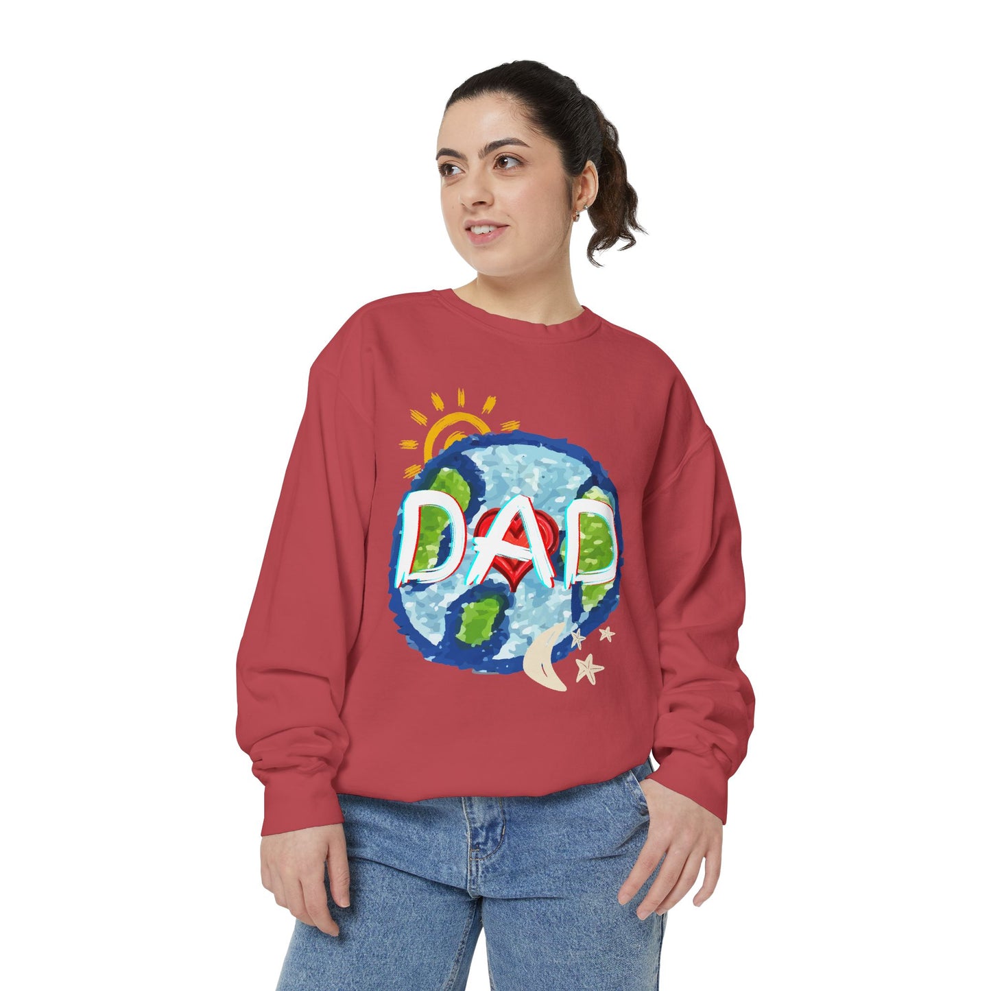 Dad's World Graphic Unisex Sweatshirt for Father's Day