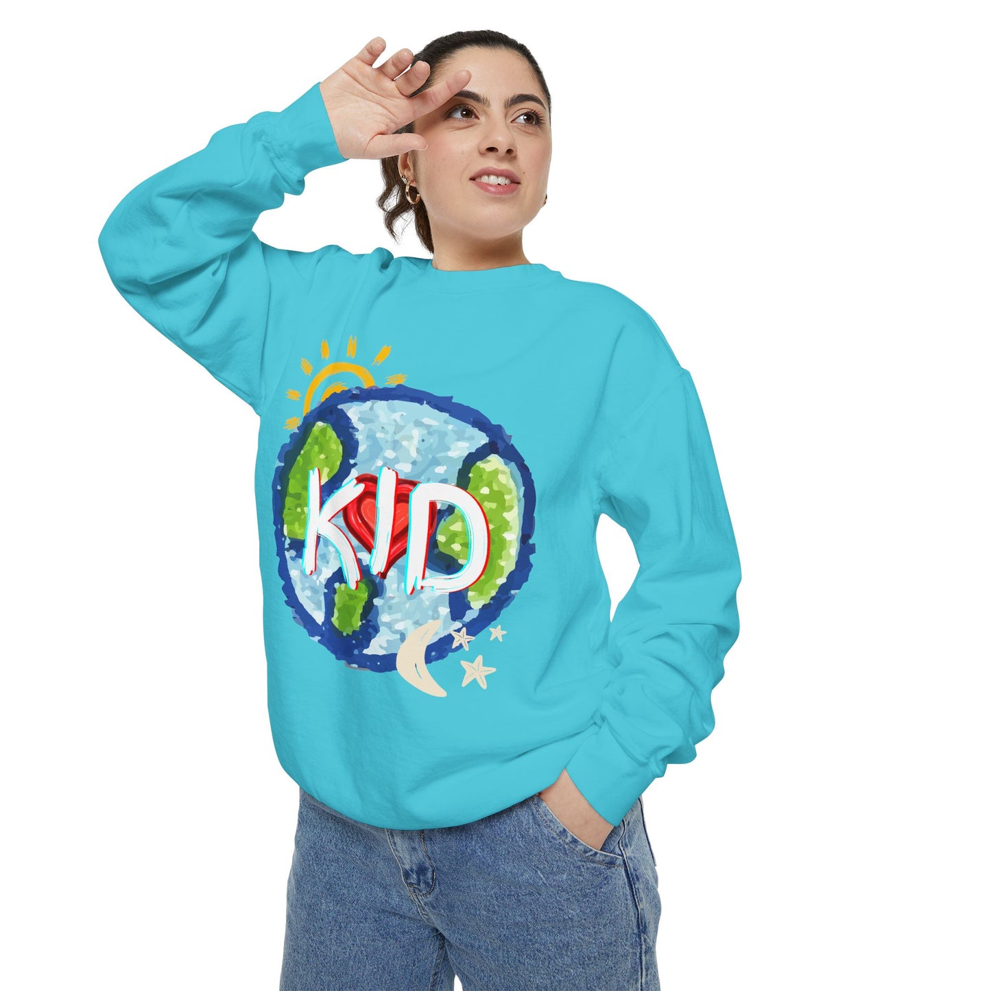 Kid World Graphic Unisex Sweatshirt