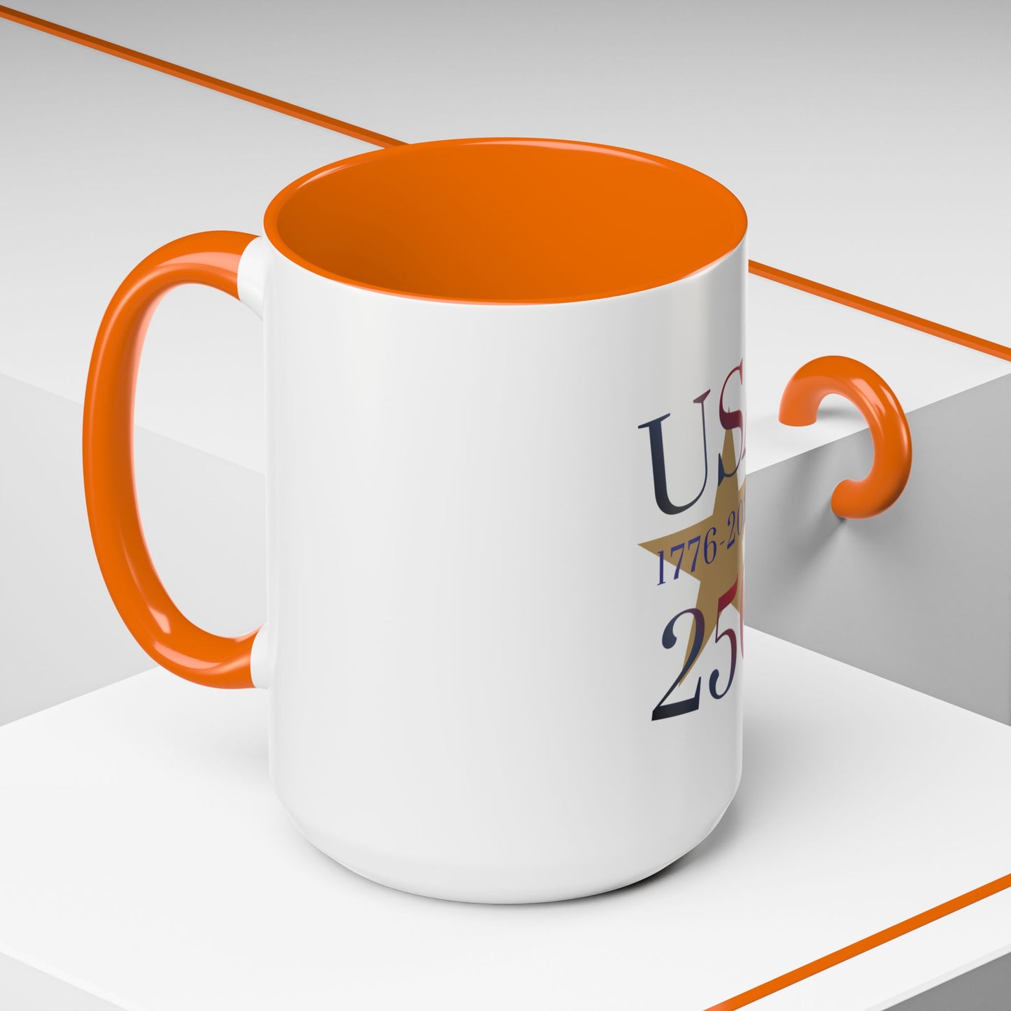 USA 250th Anniversary 1776 Accent Coffee Mug (11/15 oz)