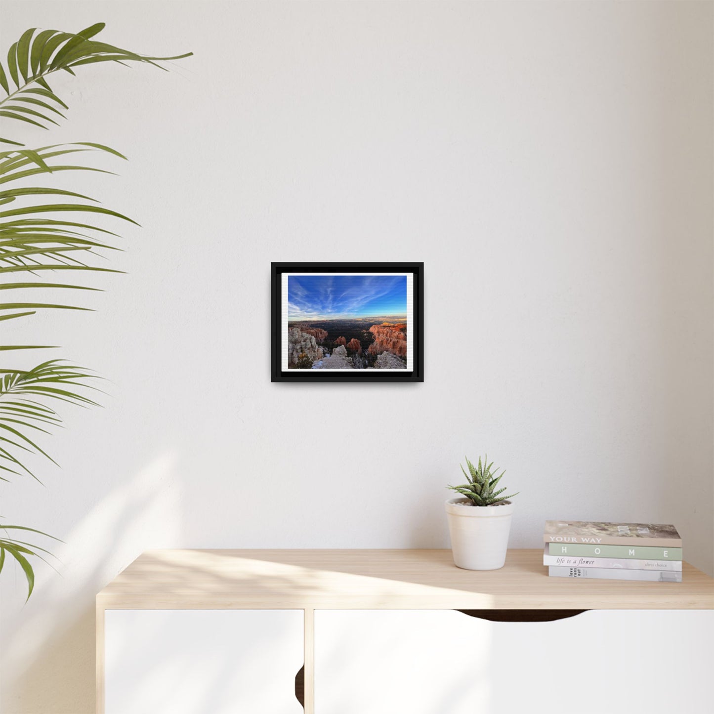 Black Frame Bryce Canyon Landscape, Nature, America, Western, Artwork, Wall Art, Matte Print, Rocks, Gift, Sky, Colorful, Clouds, Eco