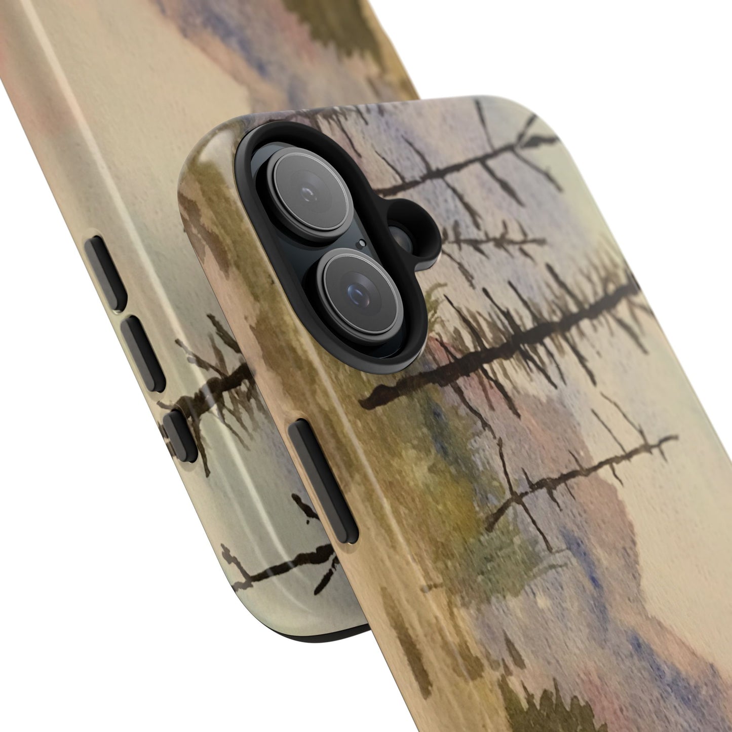 Glacier National Park After Fire Tough Phone Cases, iPhone & Samsung cases, wireless charging, mountains, nature, original artwork, gifts