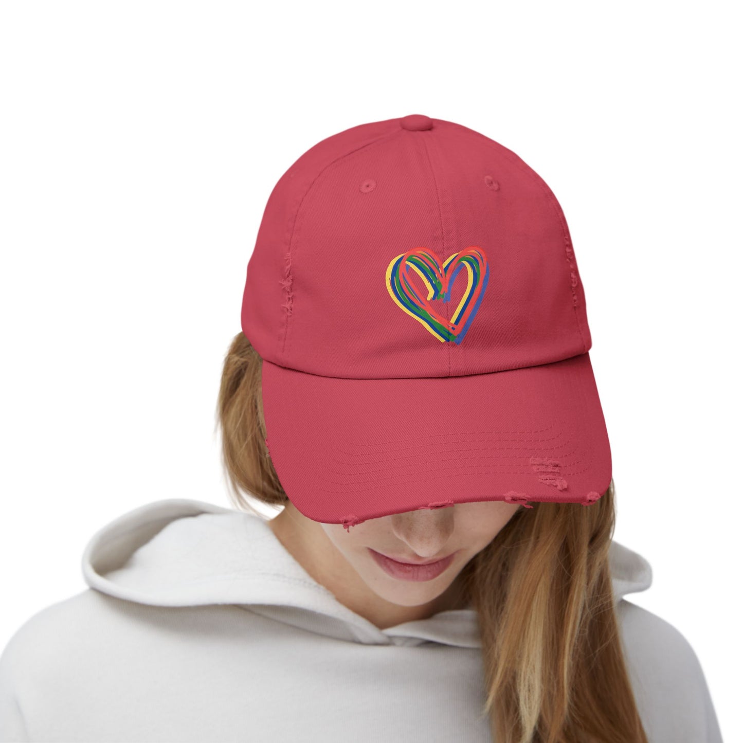 Rainbow Hearts Cap