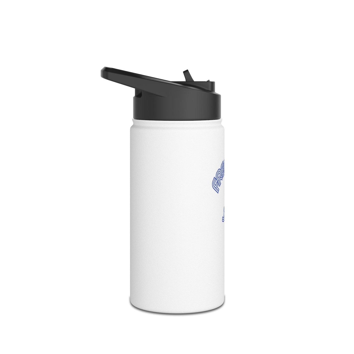 Freedom & Joy White Stainless Steel Water Bottle, America, Equality, Love, Election, Political, Vote, Gift, Exercise, Workout, Eco BPA-free