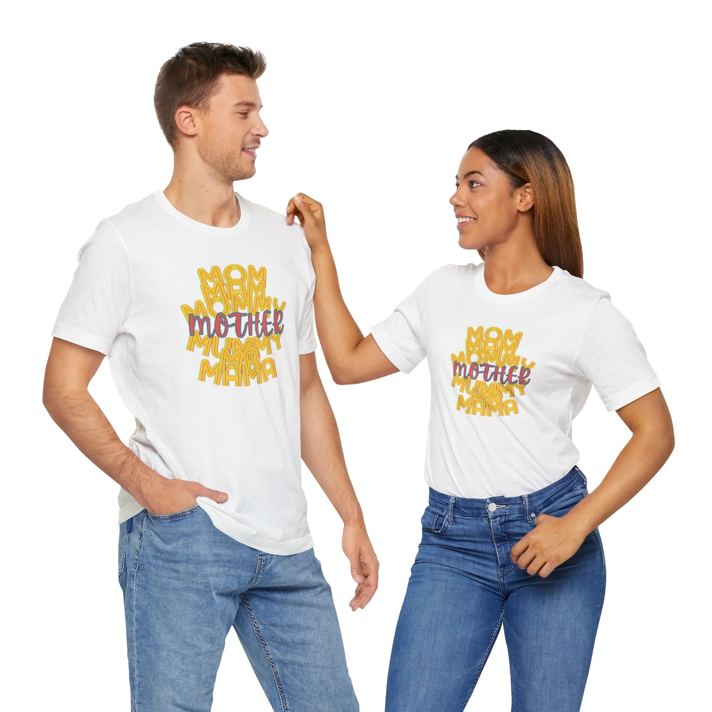Mother Unisex Tee, Mom Mommy Ma Mam Mama Mummy, Love, Mothers Day, Gifts for Women, Comfy, Soft, Gender Neutral, Short Sleeves