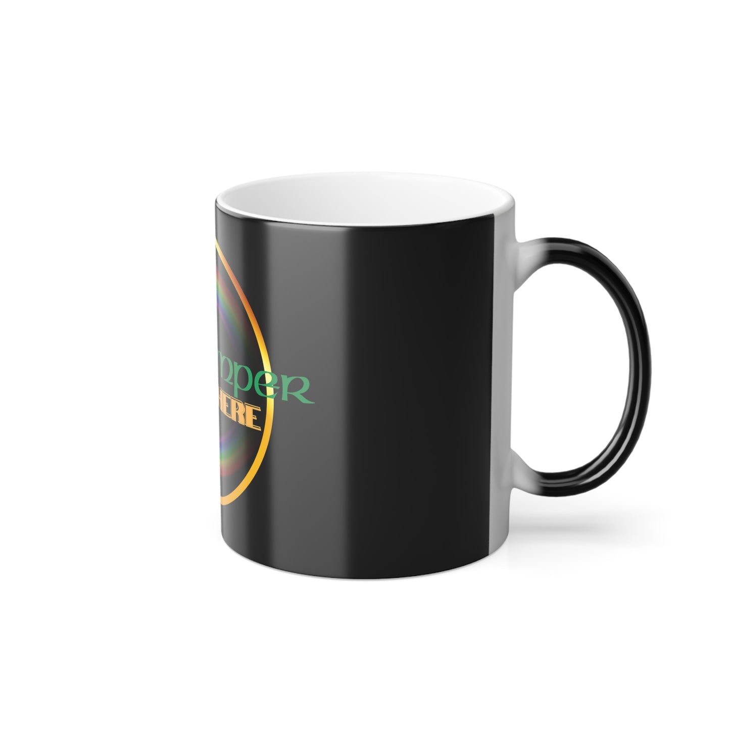 Irish Temper Found Here Color Morphing Mug - 11oz, Rainbow, Funny, St Patricks Day Gift