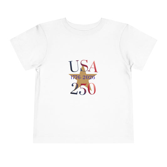 Toddler Tee - USA 250 1776-2026 Patriotic Independence Day Shirt