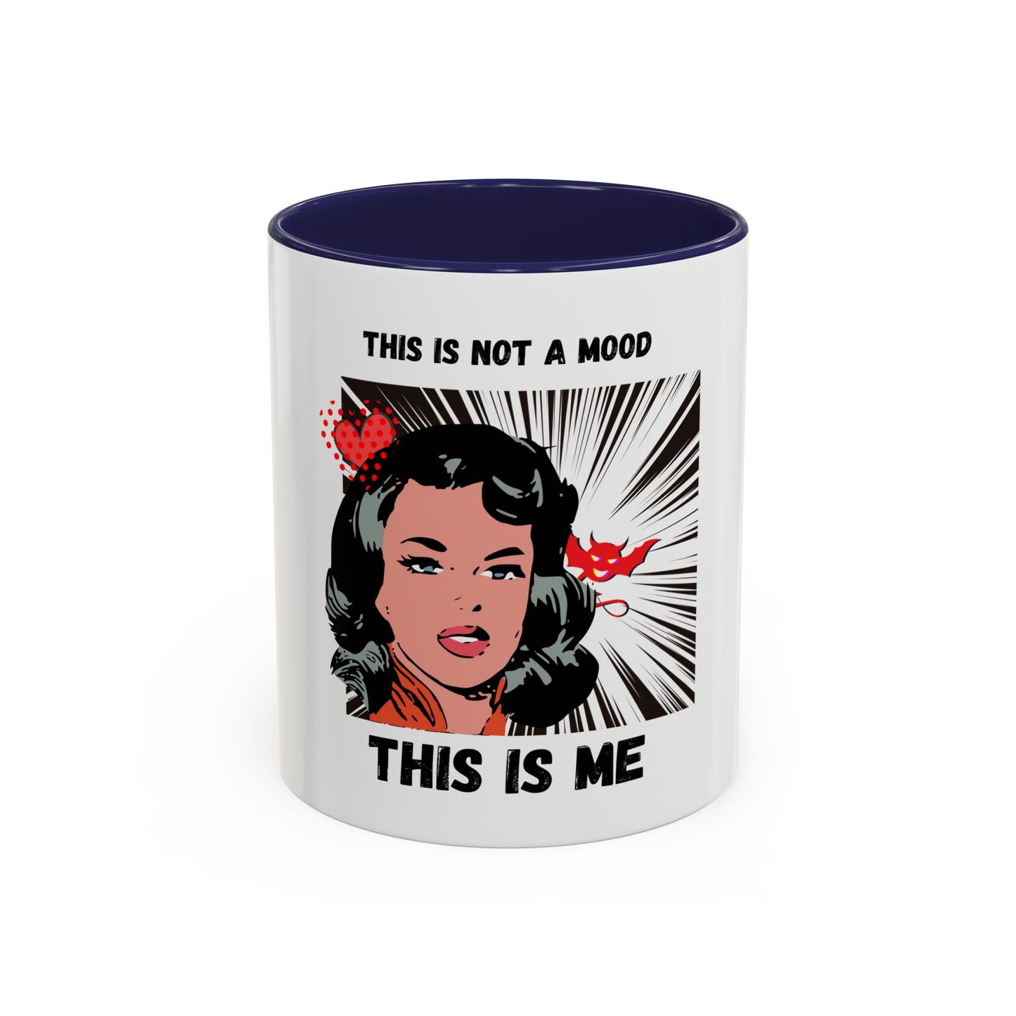 This Is Not A Mood Funny Coffee Mug -Gifts For Women, Friends, Ceramic, BPA-Free