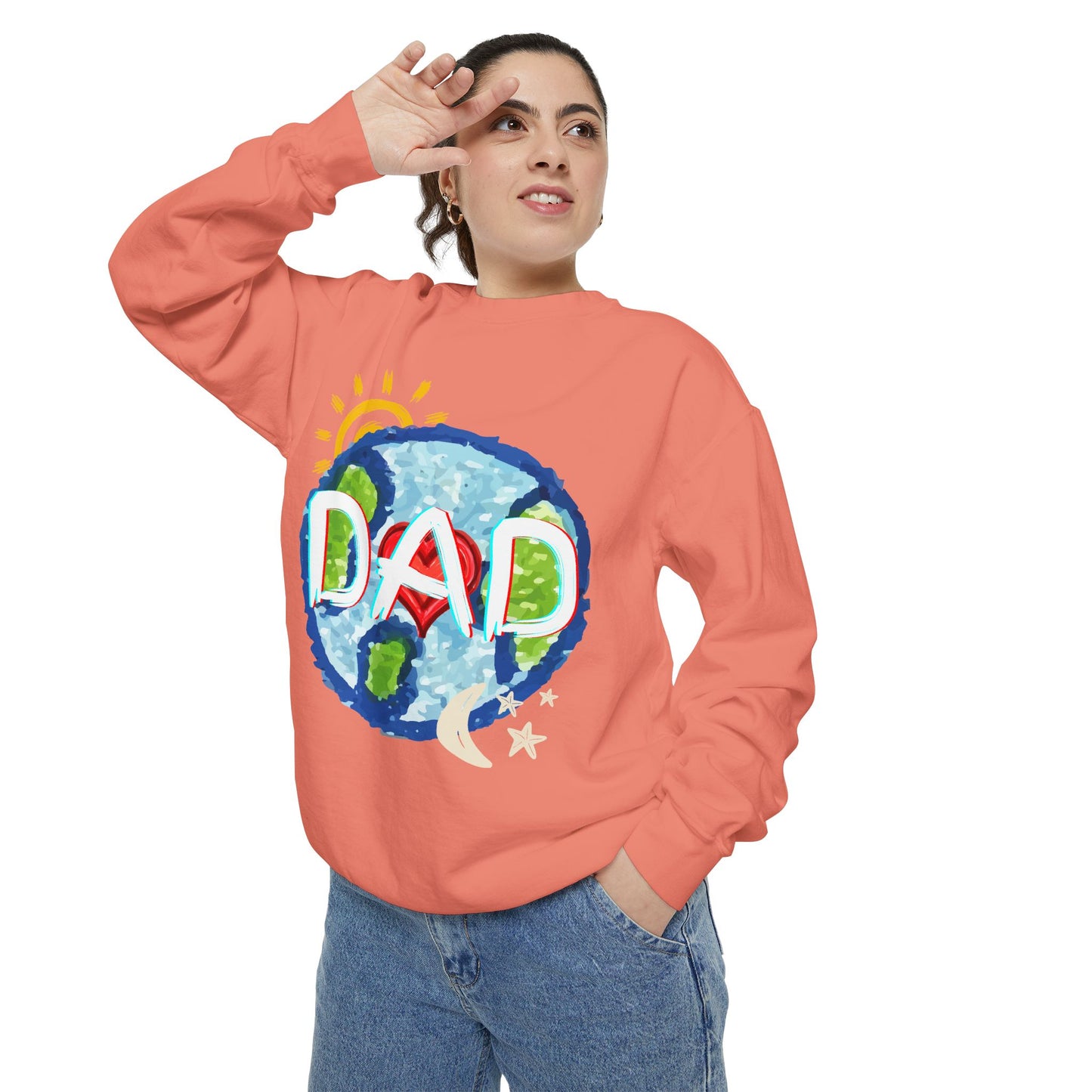 Dad's World Graphic Unisex Sweatshirt for Father's Day