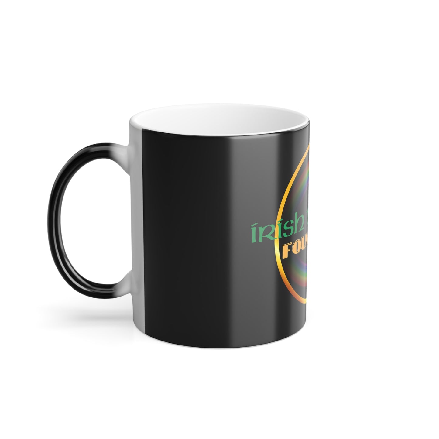 Irish Temper Found Here Color Morphing Mug - 11oz, Rainbow, Funny, St Patricks Day Gift