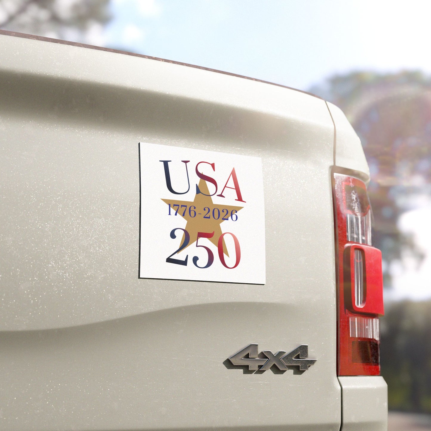 USA 250 Car Magnet – 1776-2026 Patriotic Anniversary Magnet