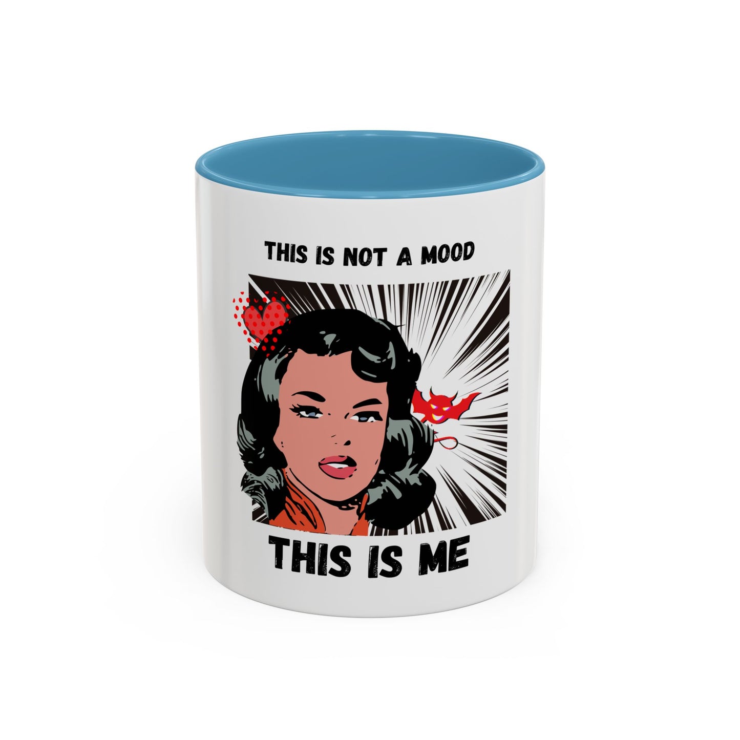 This Is Not A Mood Funny Coffee Mug -Gifts For Women, Friends, Ceramic, BPA-Free