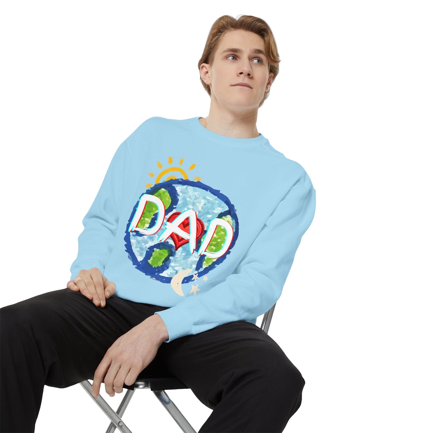 Dad's World Graphic Unisex Sweatshirt for Father's Day