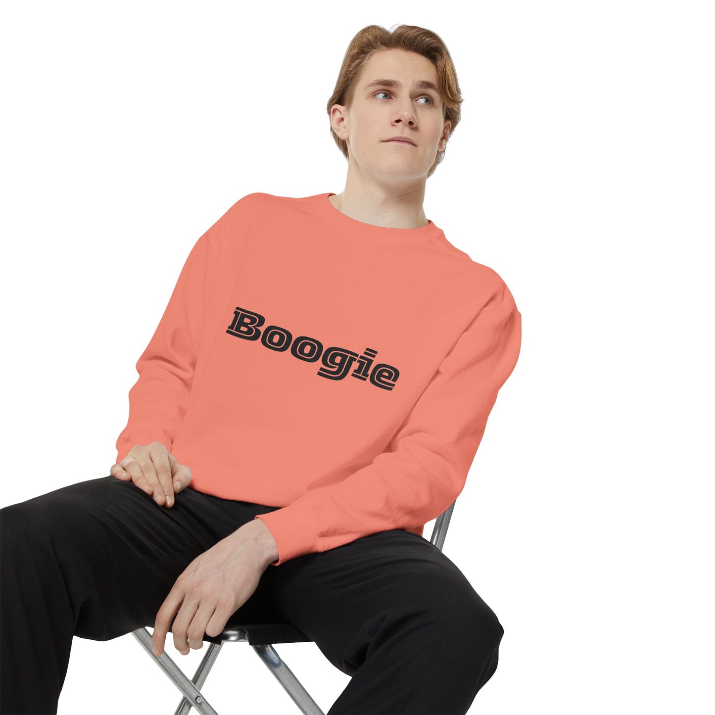 Boogie Sweatshirt - Dance Birthday Christmas Gift - Unisex Garment-Dyed