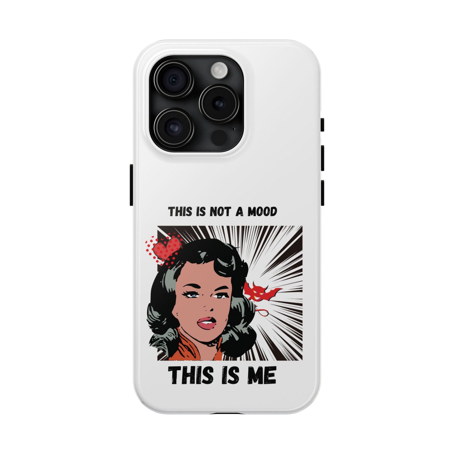 This is Not a Mood Tough Phone Cases, iPhone & Samsung cases, wireless charging, attitude, snarky, fun, gifts for women, gifts for friends