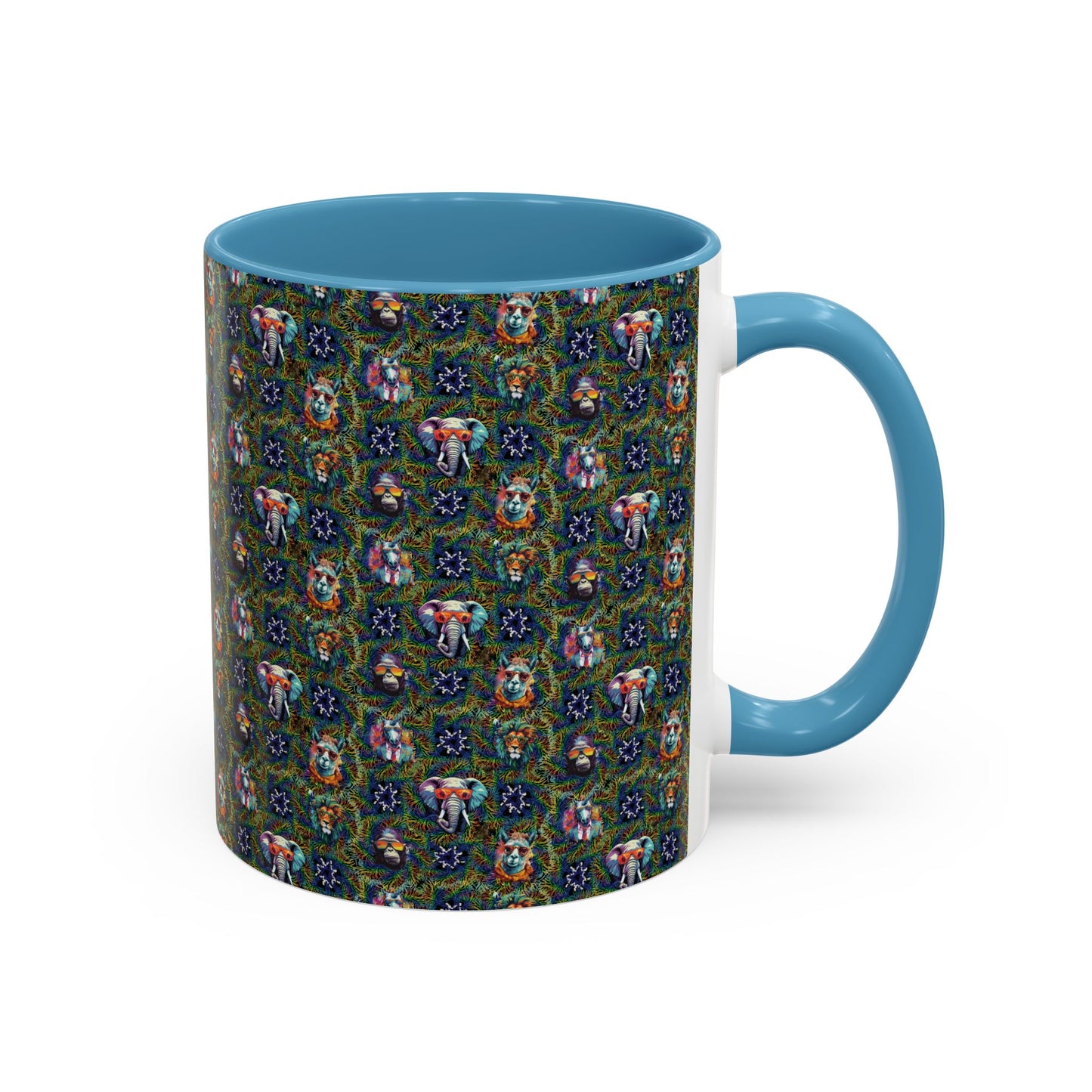 Wild & Cool Creatures Coffee Mug, Tea Cup, 5 Colors, Ceramic, BPA-Free, Gift Mom Dad Teen Kid Friend Coworker Birthday Christmas Cheap Gift