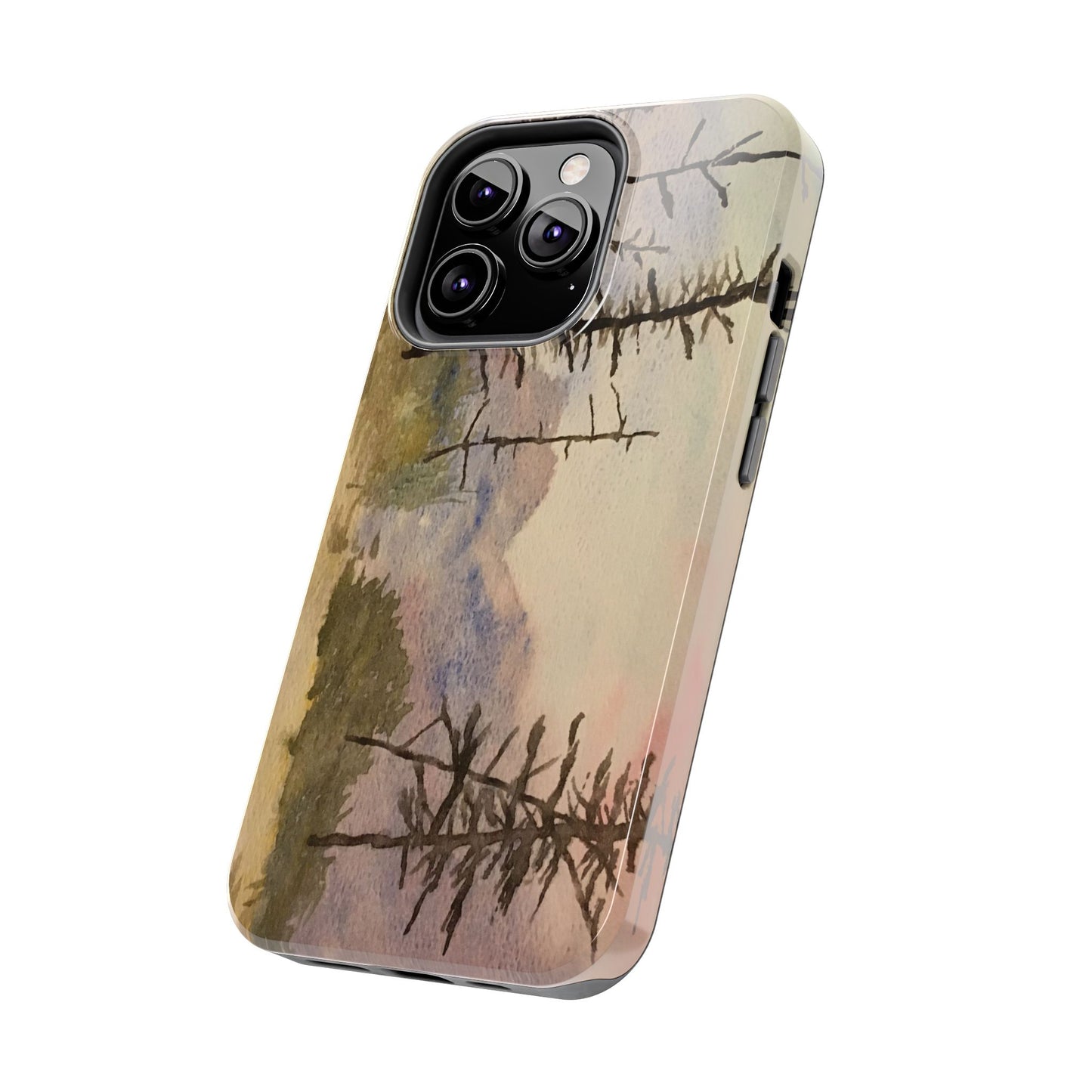 Glacier National Park After Fire Tough Phone Cases, iPhone & Samsung cases, wireless charging, mountains, nature, original artwork, gifts