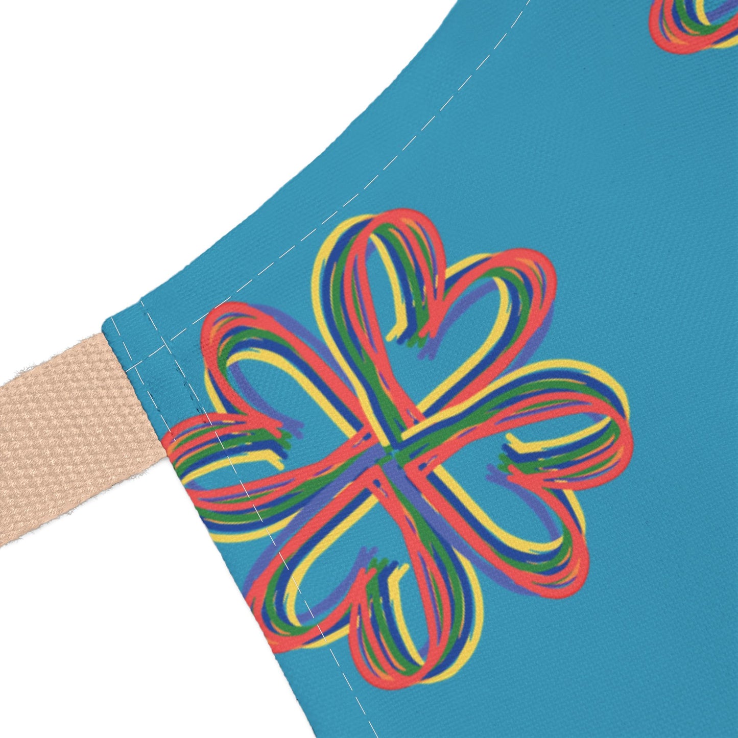 Apron, Turquoise Floral Unisex Chefs Apron, Grilling Cooking Kitchen Gender Neutral Gifts Women Men Friends Teens Birthday Christmas