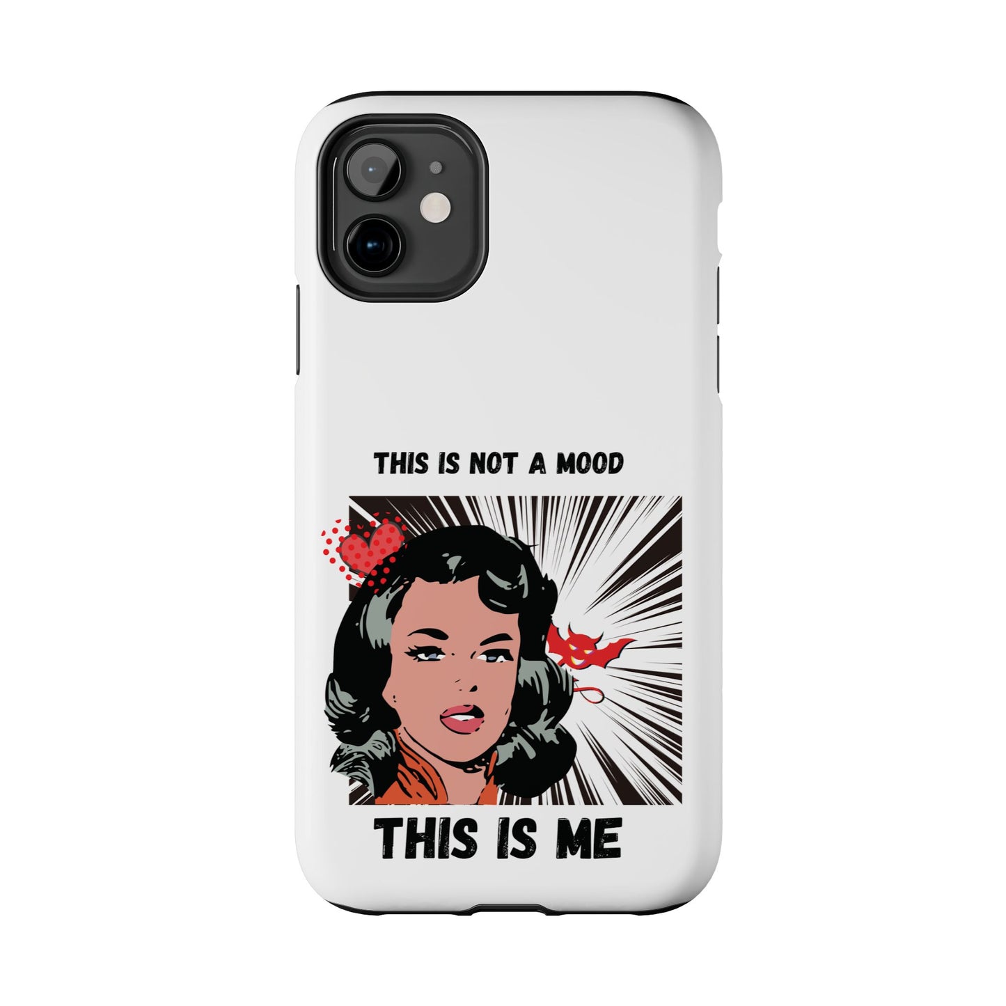 This is Not a Mood Tough Phone Cases, iPhone & Samsung cases, wireless charging, attitude, snarky, fun, gifts for women, gifts for friends