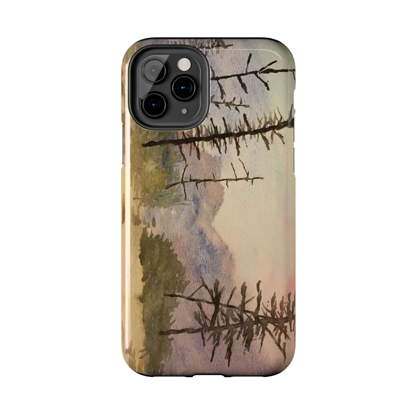 Glacier National Park After Fire Tough Phone Cases, iPhone & Samsung cases, wireless charging, mountains, nature, original artwork, gifts
