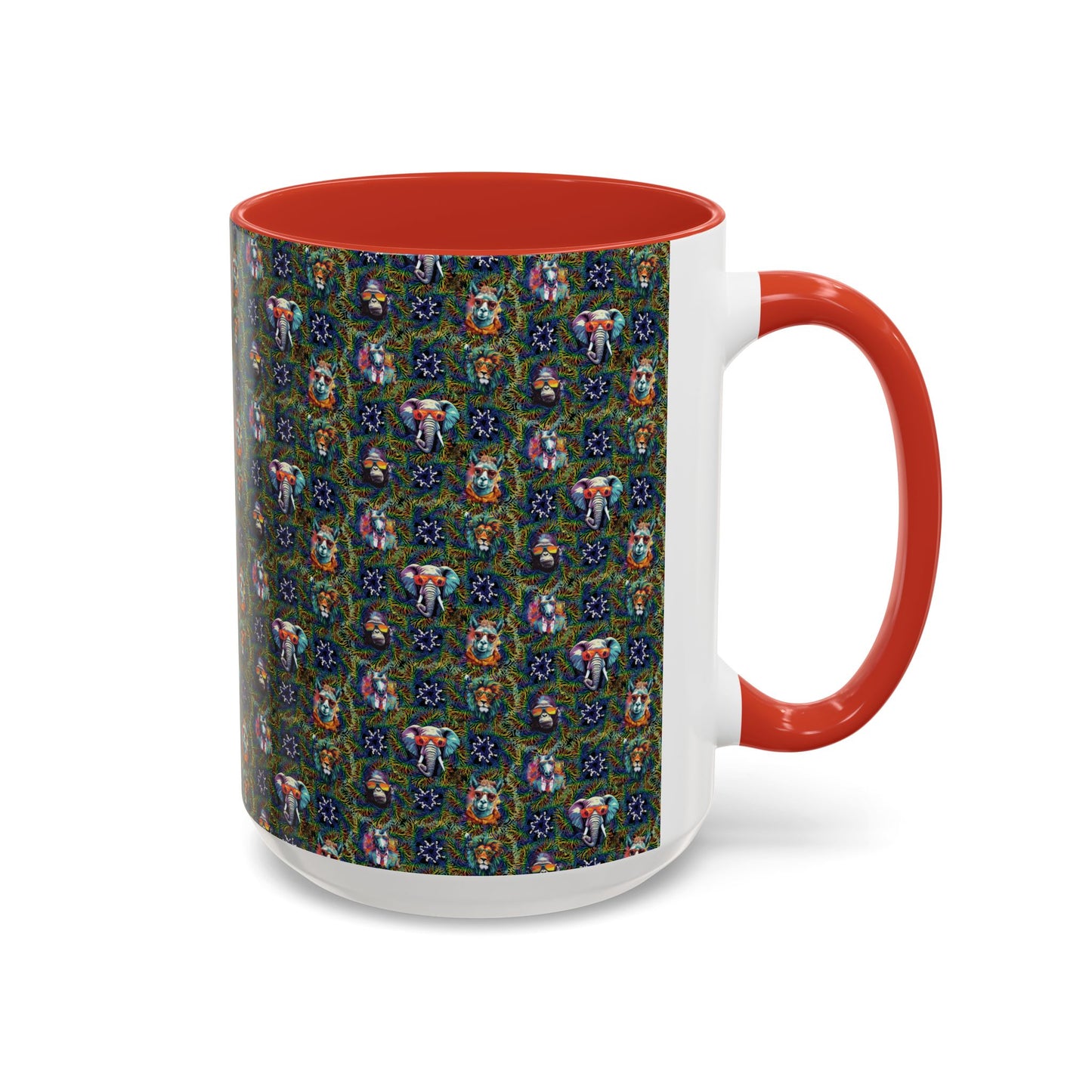 Wild & Cool Creatures Coffee Mug, Tea Cup, 5 Colors, Ceramic, BPA-Free, Gift Mom Dad Teen Kid Friend Coworker Birthday Christmas Cheap Gift