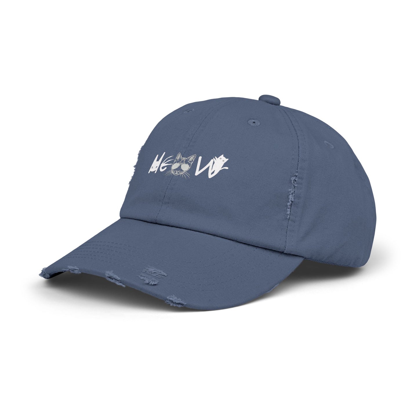 Meow Distressed Cap
