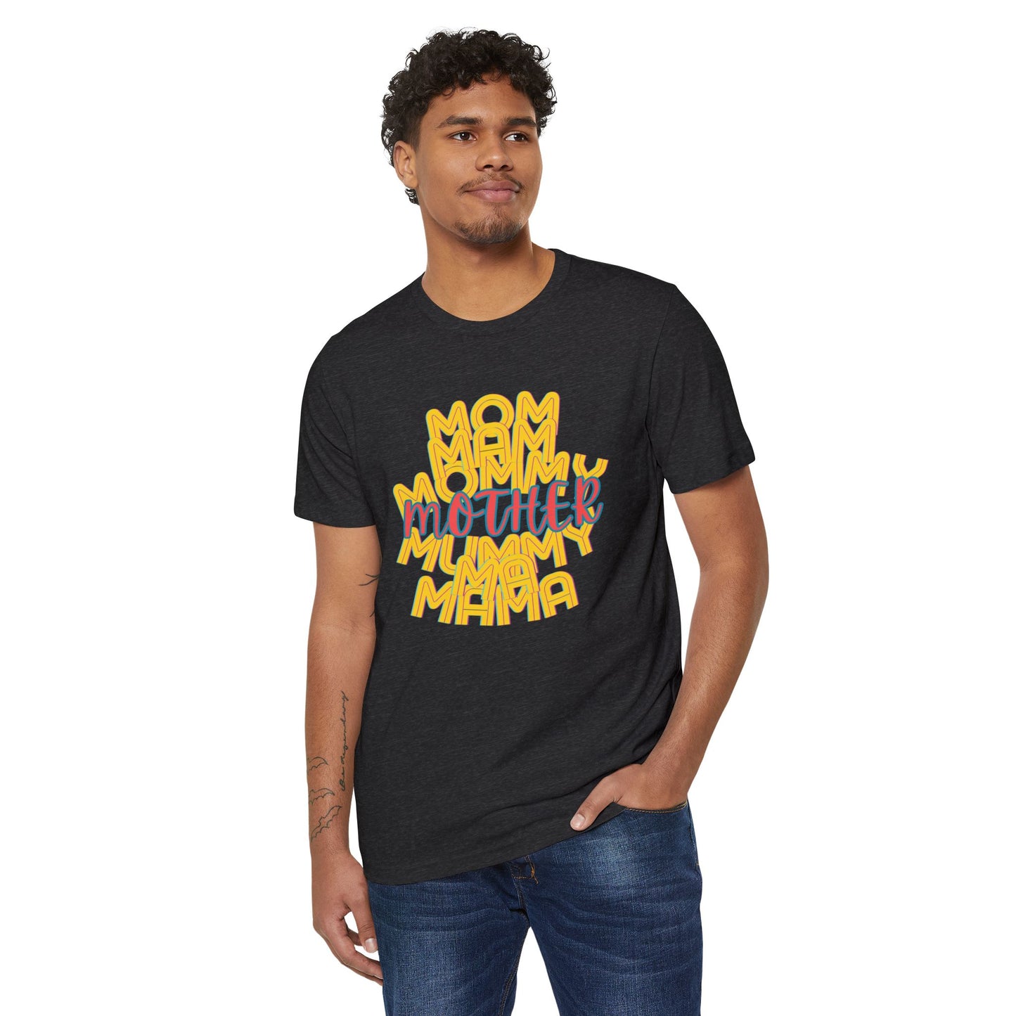 Mother Mama Unisex Recycled Organic T-Shirt, Eco-Friendly Mother's Day Gift, Gender-Neutral Tee, Sustainable Mom Shirt, Earth Day Apparel