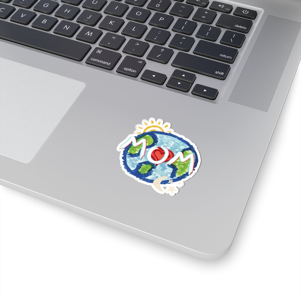 Mom Love Sun Moon Stars Heart Kiss-Cut Stickers, Mother's Day Decal, Family Gift Label, Parent Birthday Scrapbook Art, Bumper Laptop Water