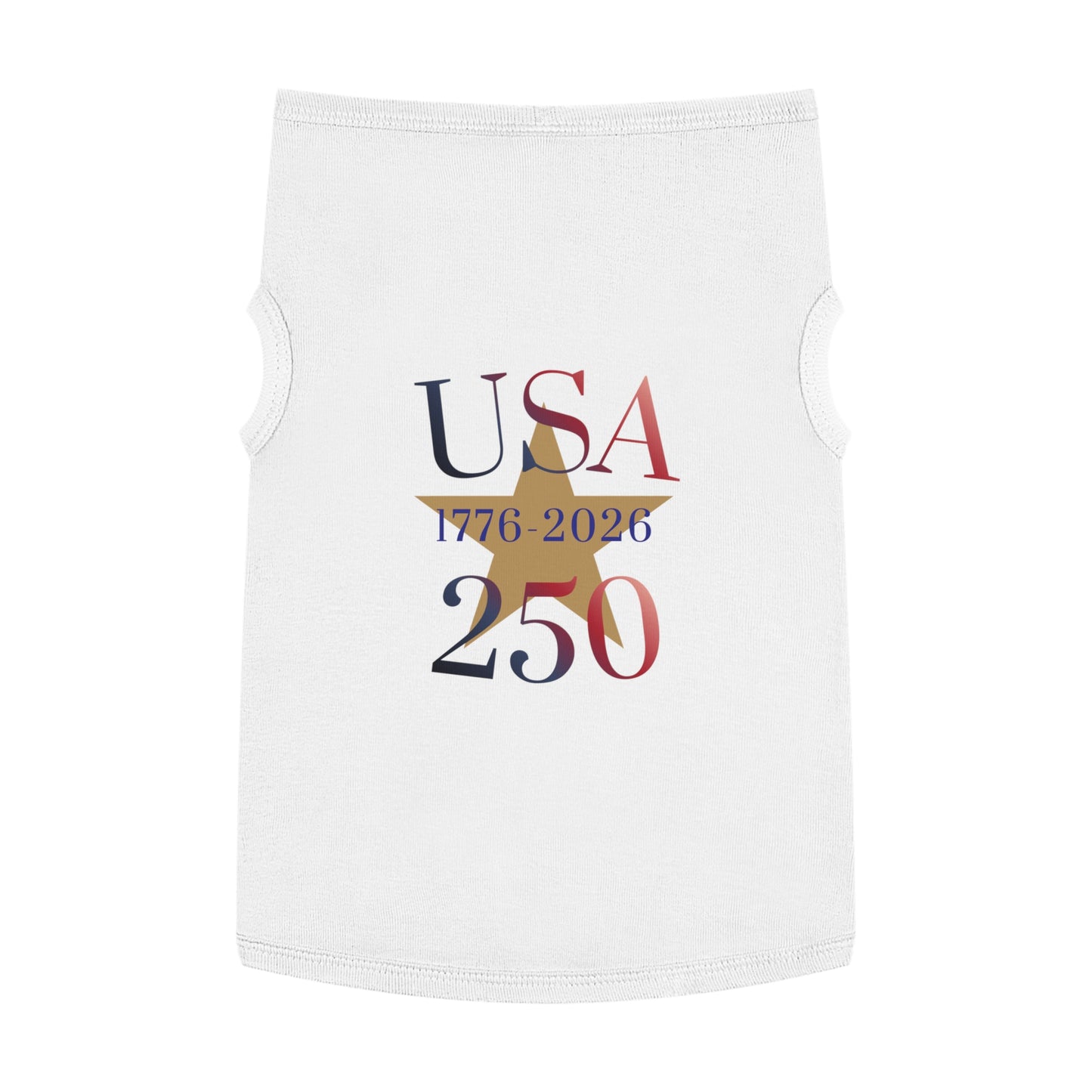 USA 250 Pet Tank Top — Patriotic Fourth of July Shirt