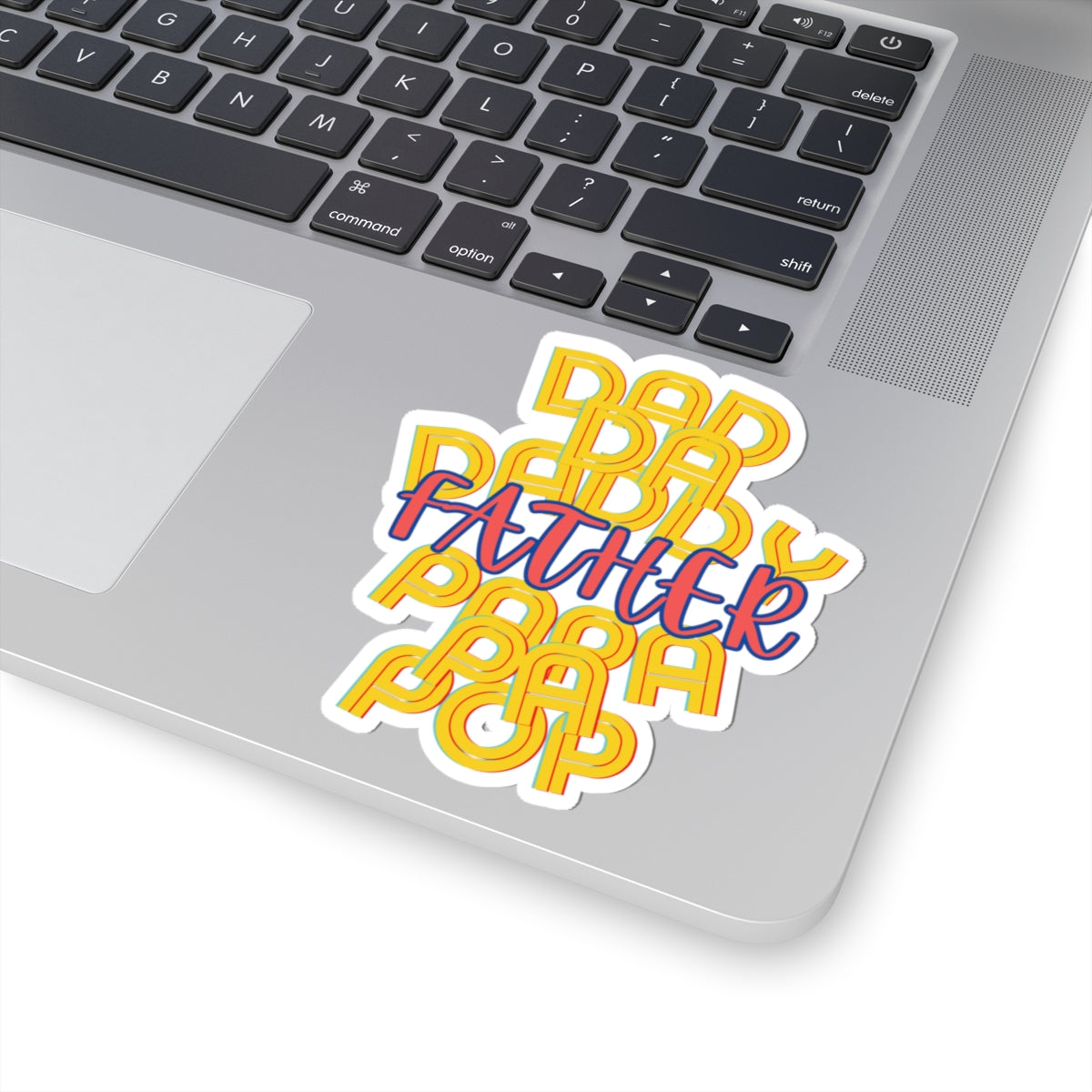 Father Dad Papa Sticker | Family Love Kiss-Cut Stickers Decals for Dads, Grandfathers, Uncles, Father's Day Gift, Vinyl Label