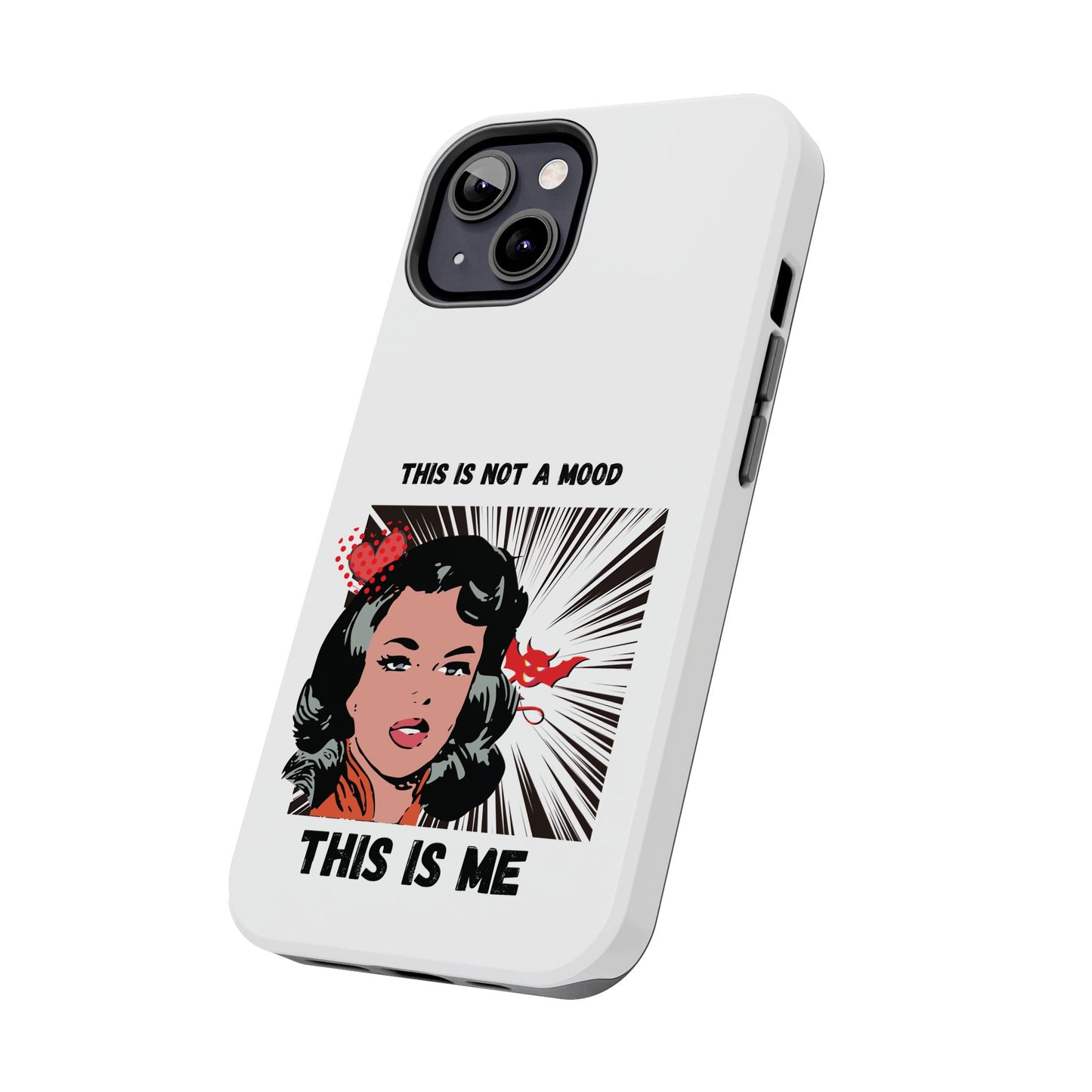 This is Not a Mood Tough Phone Cases, iPhone & Samsung cases, wireless charging, attitude, snarky, fun, gifts for women, gifts for friends
