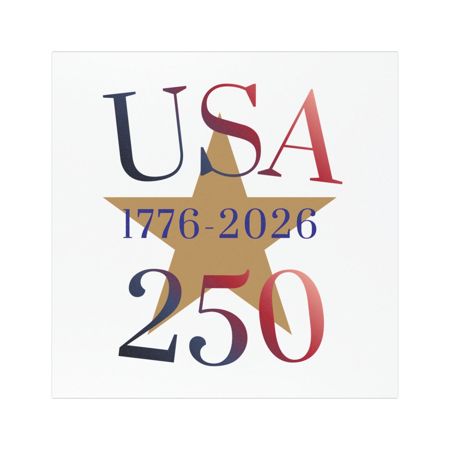 USA 250 Car Magnet – 1776-2026 Patriotic Anniversary Magnet