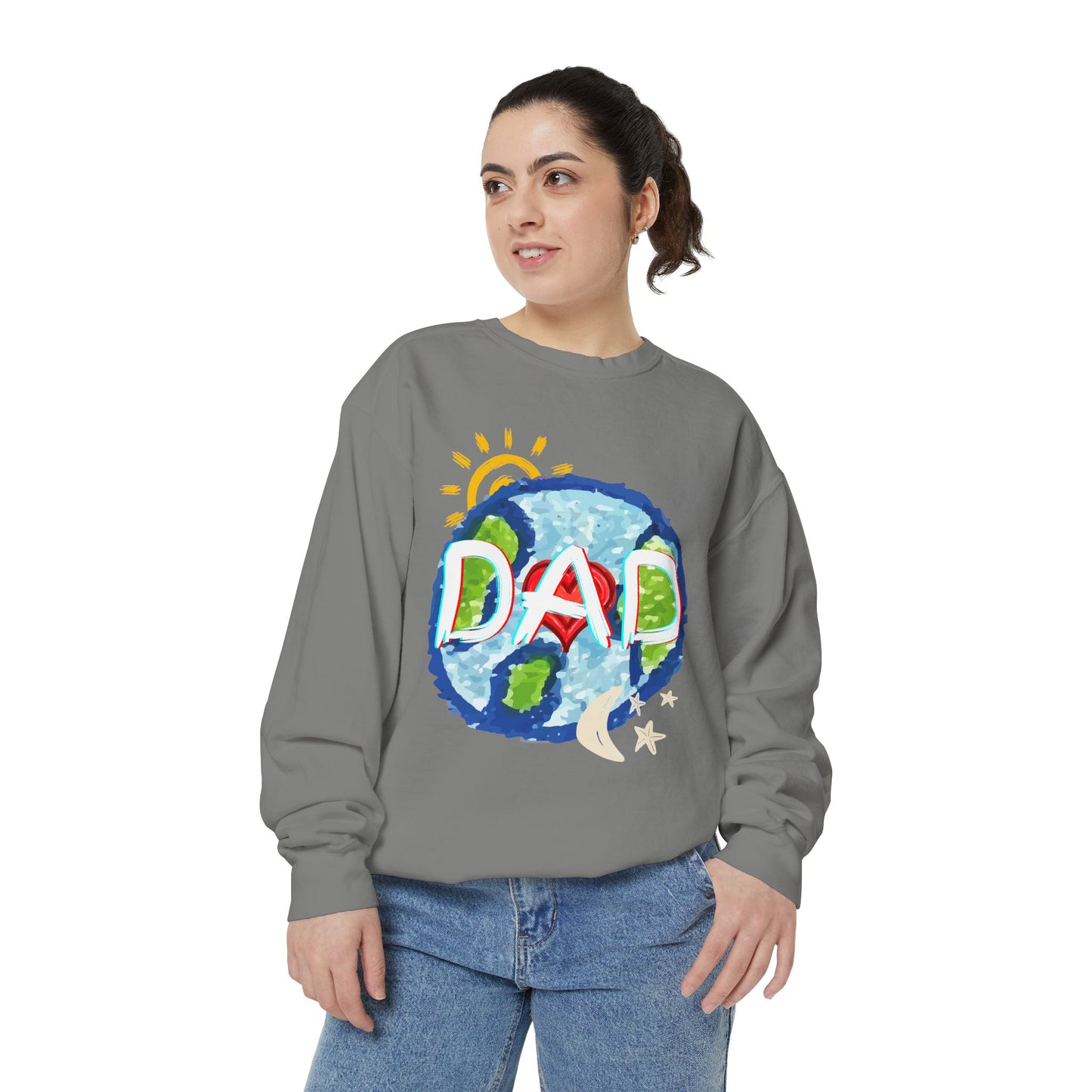 Dad's World Graphic Unisex Sweatshirt for Father's Day