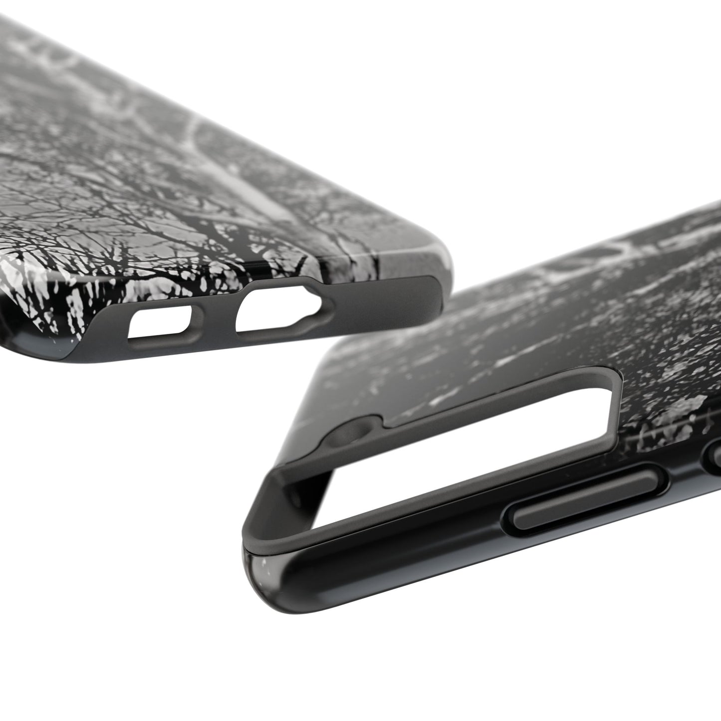 Worm Moon Night Trees Tough Phone Cases, iPhone & Samsung cases, wireless charging, trees, nature, spooky, original photo, gifts, Halloween