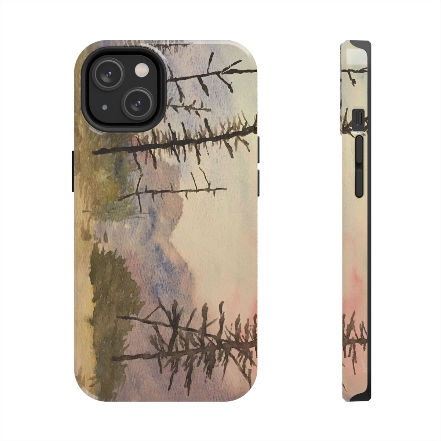 Glacier National Park After Fire Tough Phone Cases, iPhone & Samsung cases, wireless charging, mountains, nature, original artwork, gifts