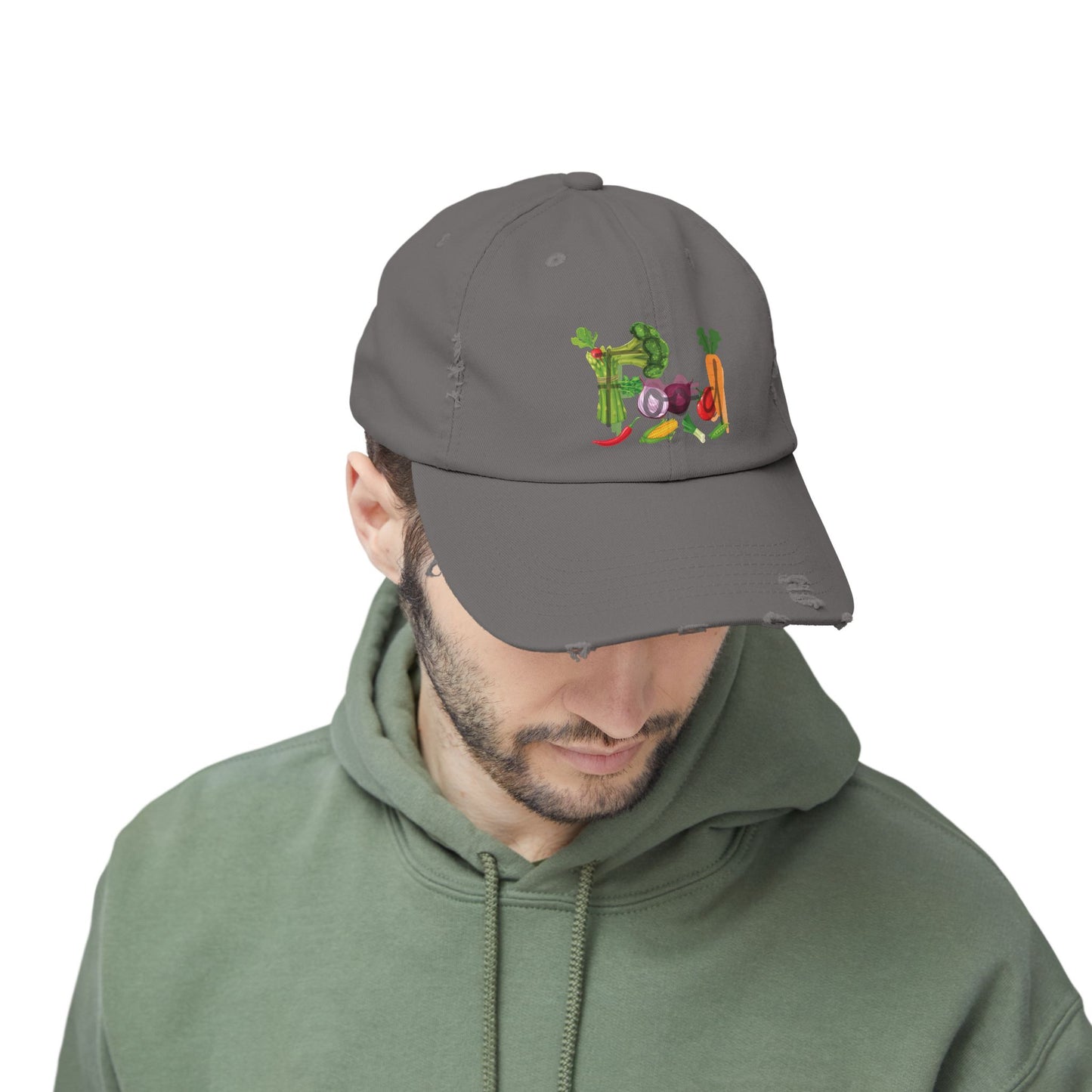 Food Vegetables Unisex Distressed Cap