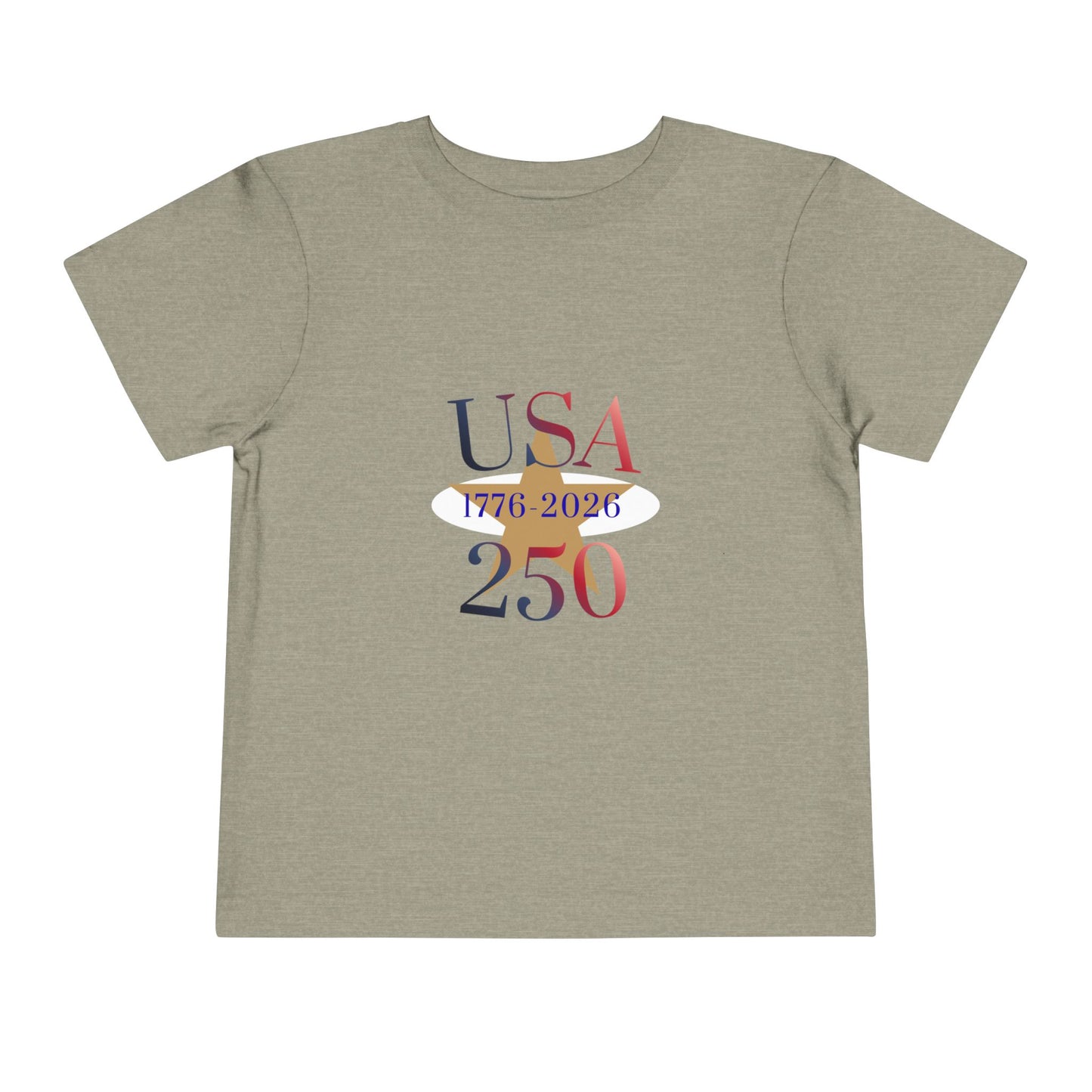 Toddler Tee - USA 250 1776-2026 Patriotic Independence Day Shirt